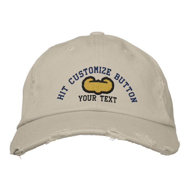 Gorra Bordada Respaldo de ataque aéreo (Anverso)