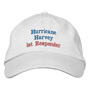 Gorra Bordada Respondedor de Harvey del huracán 1r