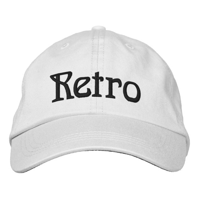 Gorra Bordada Retro. (Anverso)
