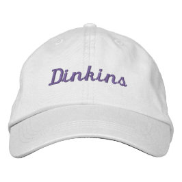 Gorra Bordada Reunión familiar en blanco y morado: