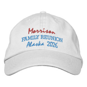 Gorra Bordada Reunión Familiar Personalizada Bordada