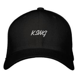 Gorra Bordada Rey agradable y guapo Texto básico Flexfit Lana 