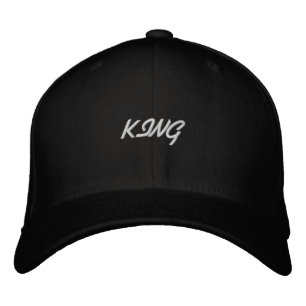 Gorra Bordada Rey agradable y guapo Texto básico Flexfit Lana