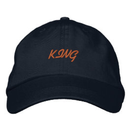 Gorra Bordada Rey con nombre que luce cómodo Apuesto Sombrero-Su