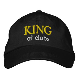 Gorra Bordada REY DIVERTIDO OF CLUBS de los accesorios del golf