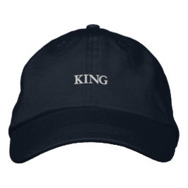 Gorra Bordada Rey en elegante y llamativo estilo de algodón para