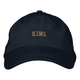 Gorra Bordada Rey personalizado moderno sombrero de algodón con