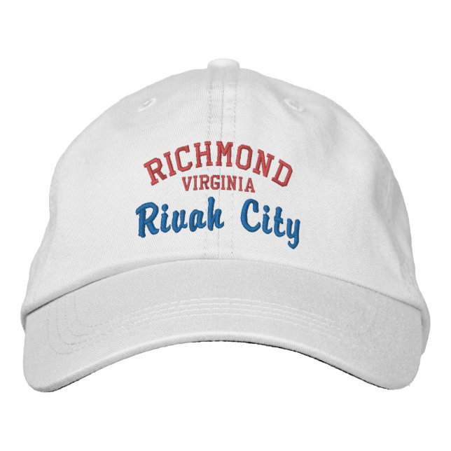 Gorra Bordada RICHMOND VA "Rivah City" Bebisbol (Anverso)