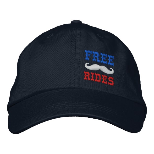 GORRA BORDADA RIDES MUSTACHE GRATUITAS (Anverso)