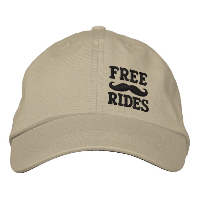 GORRA BORDADA RIDES MUSTACHE GRATUITAS (Anverso)