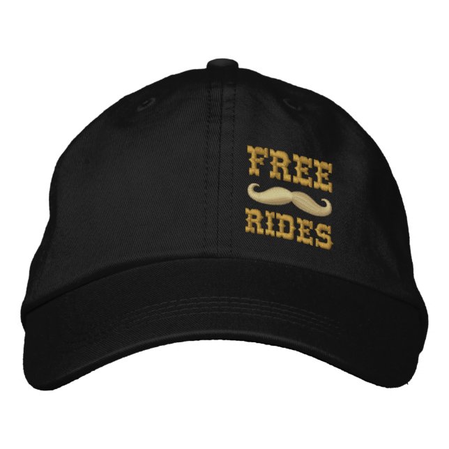 GORRA BORDADA RIDES MUSTACHE GRATUITAS (Anverso)