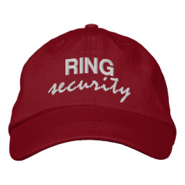 Gorra Bordada RING security fun novelty script ring bearer