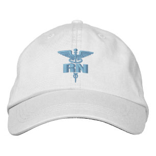 Gorra Bordada RN Registro de enfermeras Embroidered Cap