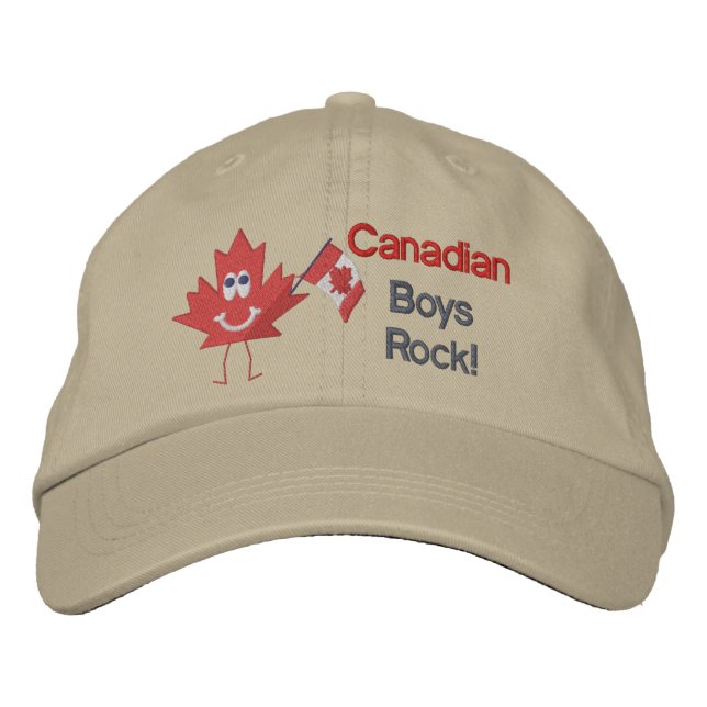Gorra Bordada Rock masculino canadiense (Anverso)