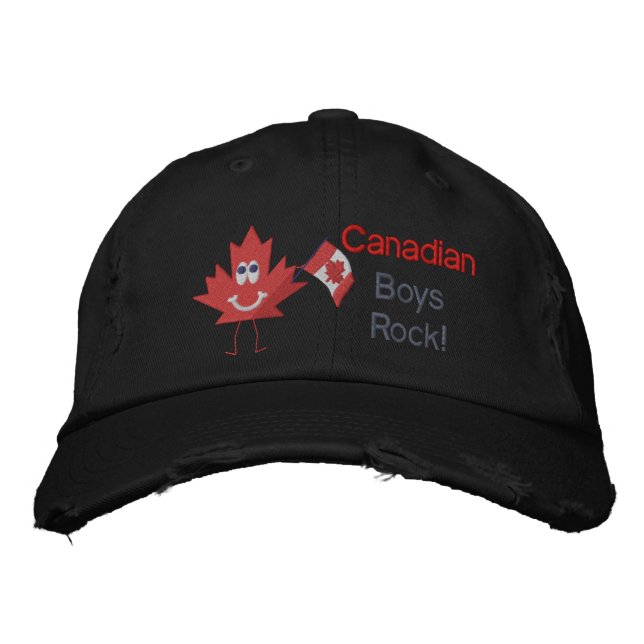 Gorra Bordada Rock masculino canadiense (Anverso)