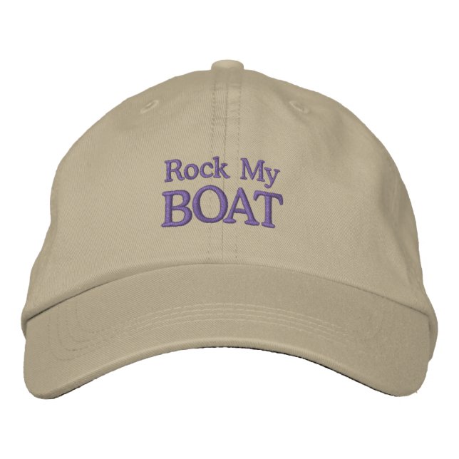 Gorra Bordada ROCK MY BOAT cap (hombres) (Anverso)