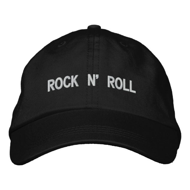 GORRA BORDADA ROCK N' ROLL (Anverso)