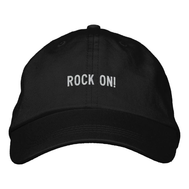Gorra Bordada ¡Rock On! (Anverso)