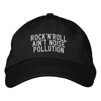 Gorra Bordada rock'n'roll no es contaminación acústica