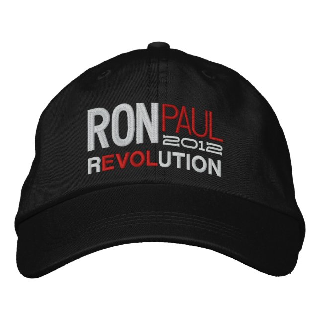 Gorra Bordada Ron Paul Revolution (Anverso)