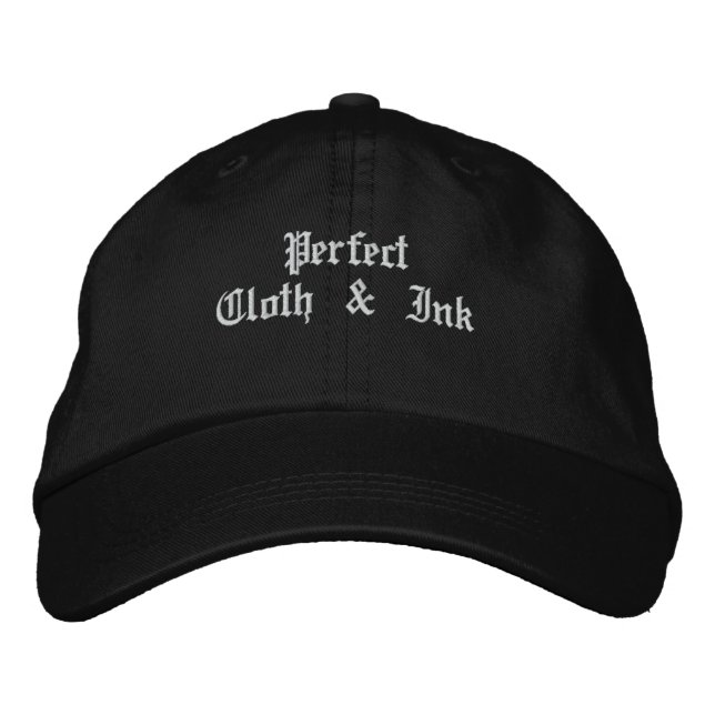 Gorra Bordada Ropa y tinta perfectas (Anverso)