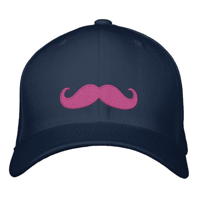 Gorra Bordada ROSA del bigote (Anverso)