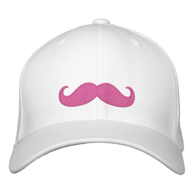 Gorra Bordada ROSA del bigote (Anverso)