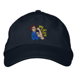 Gorra Bordada Rosie The Riveter Retro Style Embroidery