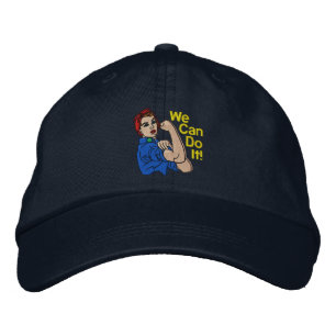 Gorra Bordada Rosie The Riveter Retro Style Embroidery