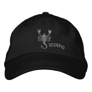 Gorra Bordada Rótulo Escorpio Zodiaco bordado 23 de octubre - 21