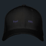 Gorra Bordada Royal King Printed Black Wool Stylish Outfit-Hat<br><div class="desc">Own your crown with this dynamic Basic Flexfit Wool Cap, “KING” front side, “RICH” back side Printed , "Royal" front right, "Power" left side, "Pride" Right side Custom Text Printed, Perfect for those who lead with power and wear their pride like a crown every day. Crafted for premium comfort and...</div>