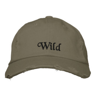 Gorra Bordada Rústica cita de cosecha salvaje Black Olive Green