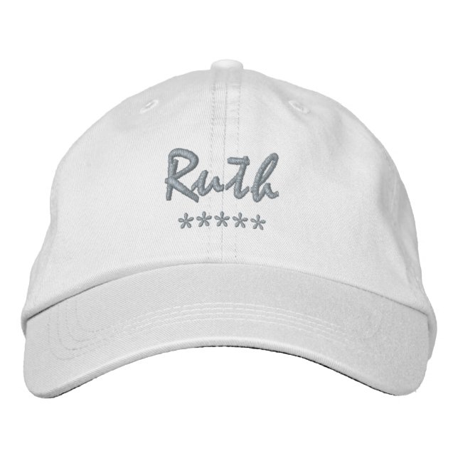Gorra Bordada Ruth Name (Anverso)