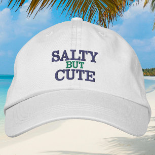 Gorra Bordada Salado pero lindo / Navy & Verde Preppy Beach