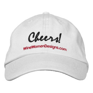 Gorra Bordada ¡Salud! Wine Women Designs Luz