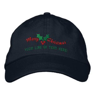 Gorra Bordada Saludos navideños personalizados