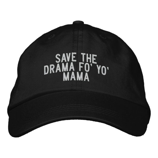 Gorra Bordada salva el drama de tu mamá. (Anverso)