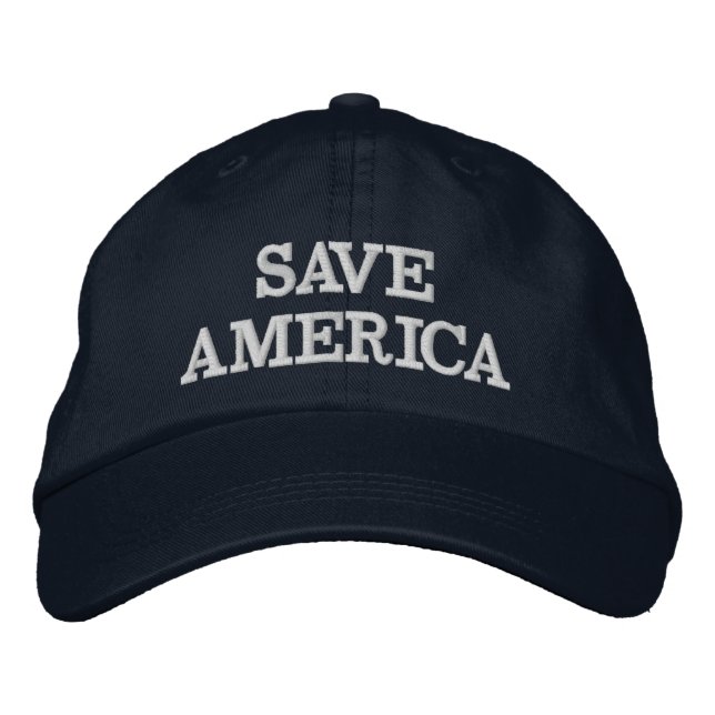GORRA BORDADA SALVAR AMÉRICA (Anverso)