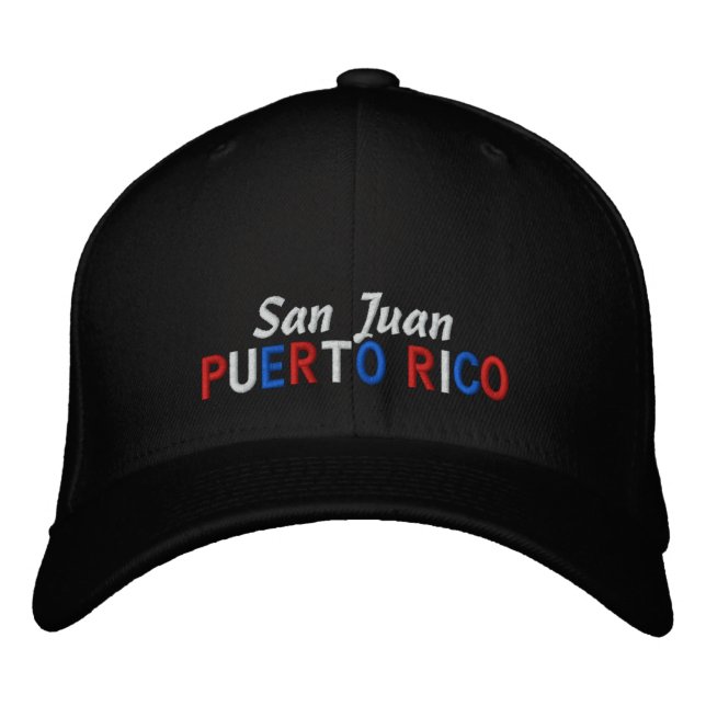 Gorra Bordada San Juan Puerto Rico (Anverso)