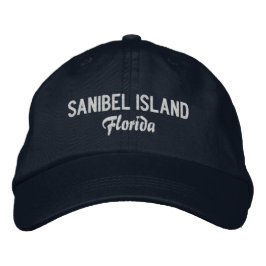 Gorra Bordada Sanibel Island Florida: Sombrero de Béisbol Embrog