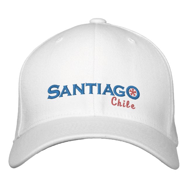 Gorra Bordada Santiago - Sombrero de Béisbol bordado en Chile (Anverso)
