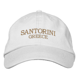 Gorra Bordada Santorini Grecia Verano Minimalista