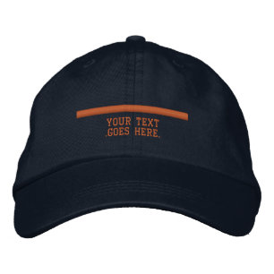 Gorra Bordada SAR La línea de Naranja delgada Personalizarla con