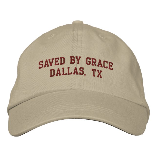 Gorra Bordada Saved by Grace Christain Embroidered Hat (Anverso)