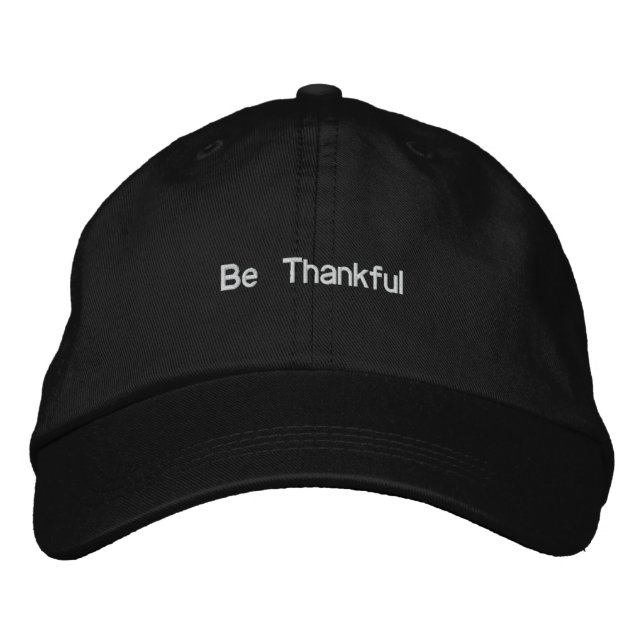 Gorra Bordada Sé agradecido (Anverso)