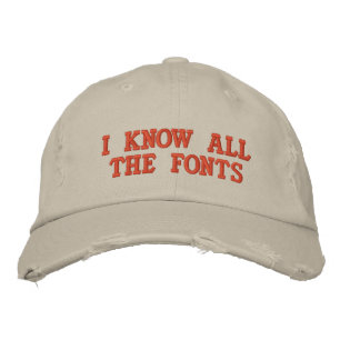 GORRA BORDADA SÉ TODAS LAS FUENTES