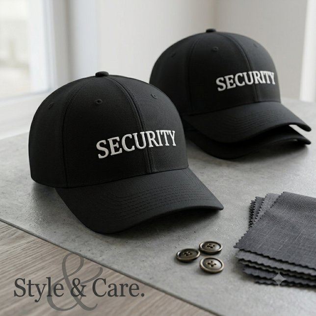 Gorra Bordada SEGURIDAD personalizada (Personalized SECURITY Embroidered Baseball Cap)