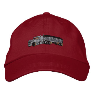 Gorra Bordada Semi con remolque de grano