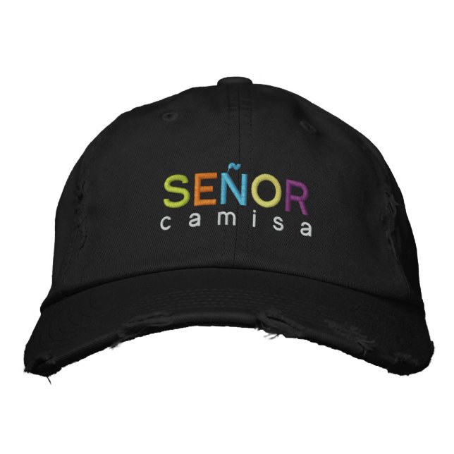 Gorra Bordada Señor Camisa - ¡Siempre con estilo! (Anverso)