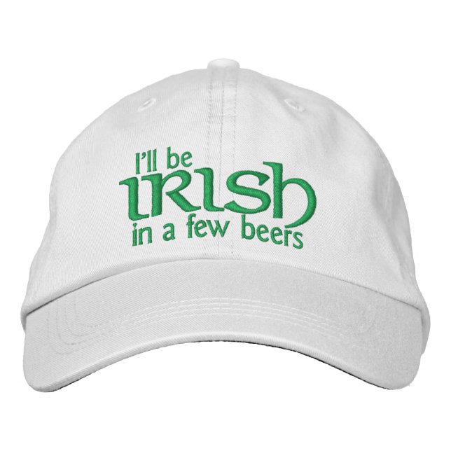 Gorra Bordada Seré irlandés en algunas cervezas (Anverso)